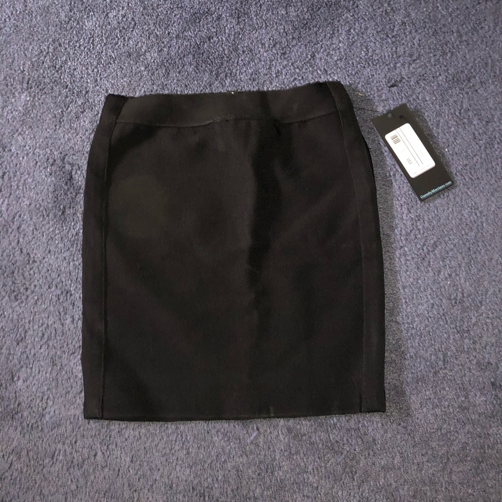 Mini black Bandage skirt